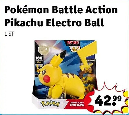 Pokémon Battle Action Pikachu Electro Ball