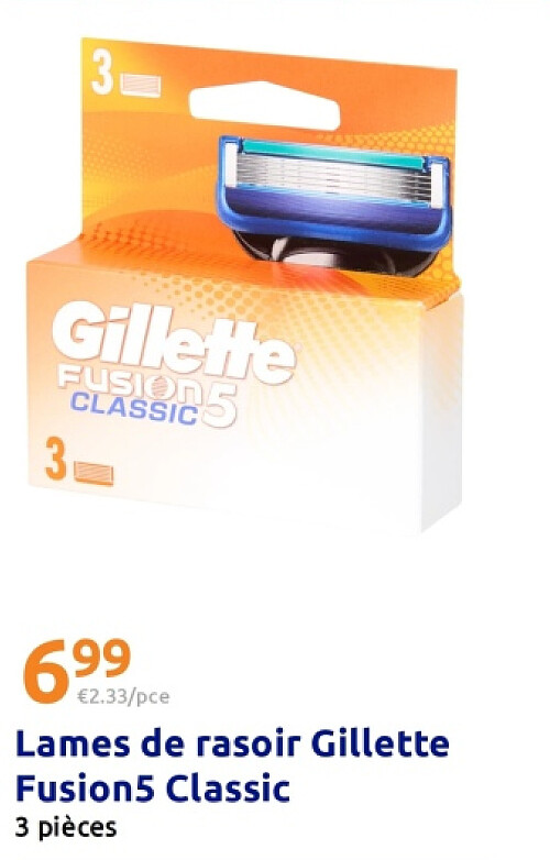 Lames de rasoir Gillette Fusion5 Classic
