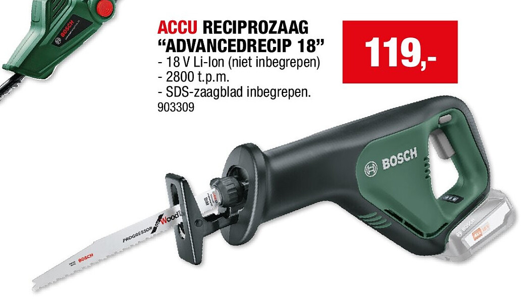 ACCU RECIPROZAAG “ADVANCEDRECIP 18”