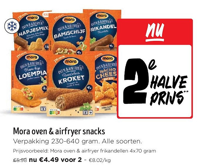 Mora oven & airfryer snacks