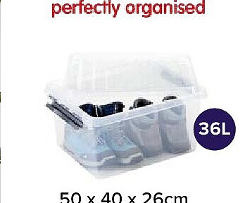 Q-Line opbergbox 36L metaal grijs