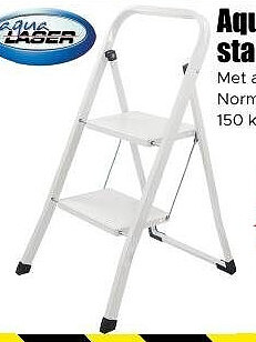 Aqua Laser stalen huishoudtrap