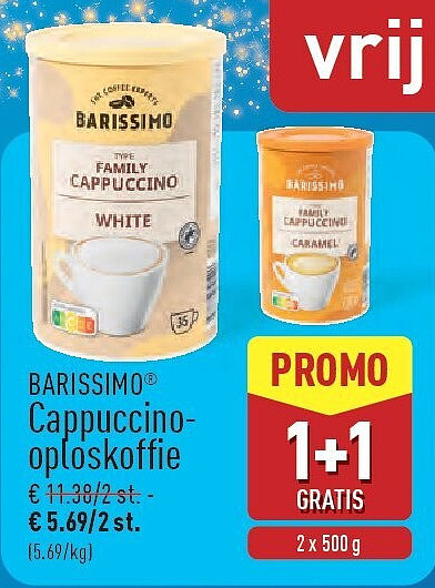 BARISSIMO® Cappuccinooploskoffie