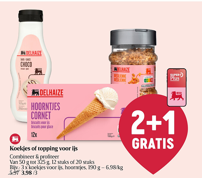 Koekjes of topping voor ijs