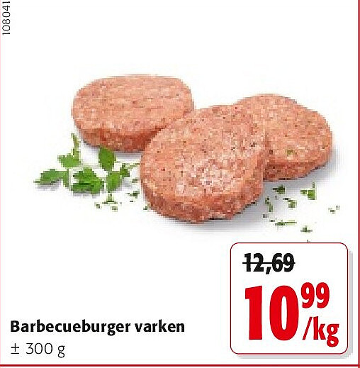 Barbecueburger varken