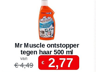 Mr Muscle ontstopper tegen haar 500 ml