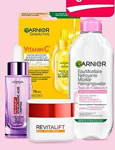 L'Oréal Paris en Garnier skincare