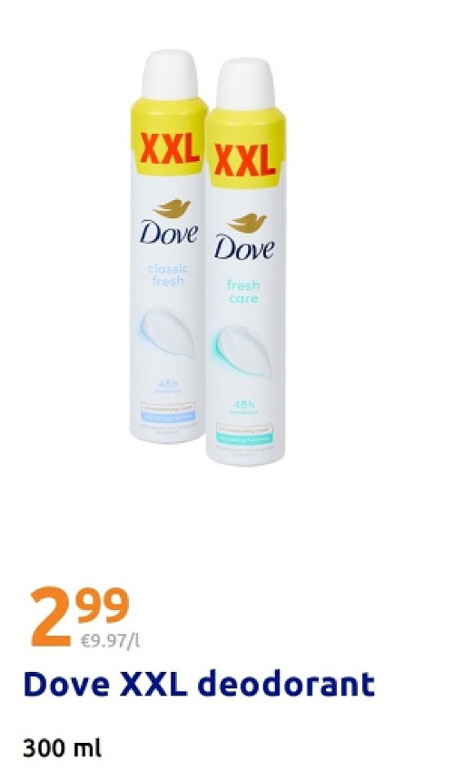 Dove XXL deodorant