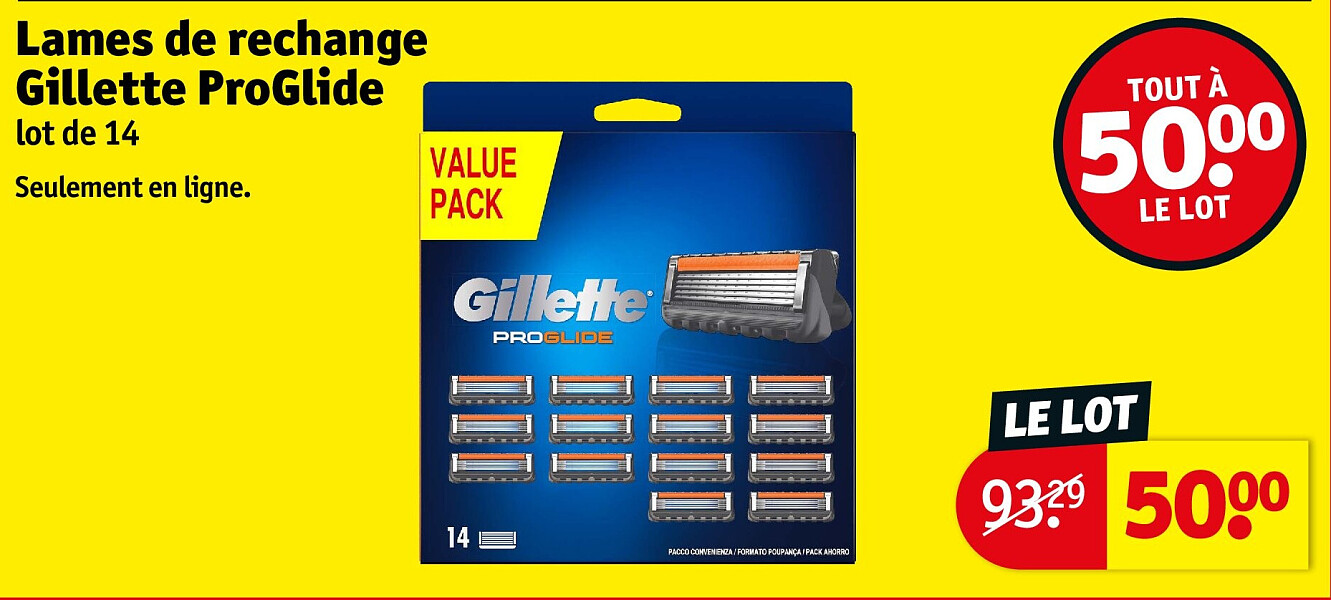 Lames de rechange Gillette ProGlide