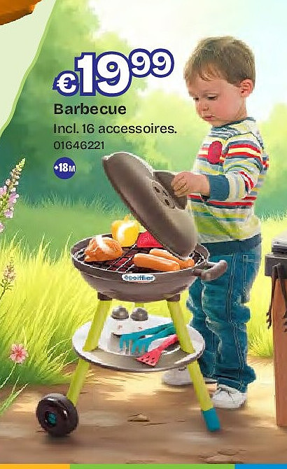 Barbecue Incl. 16 accessoires.