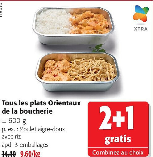 Tous les plats Orientaux de la boucherie