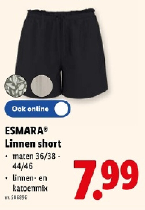 Linnen short