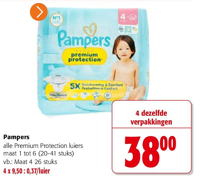 Pampers Maat 4 26 stuks