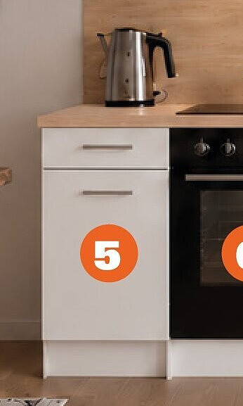 Onderkast 40cm 1 deur + 1 lade