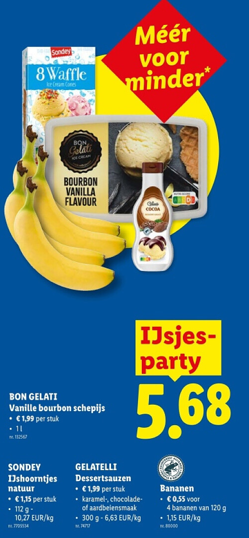 BON GELATI Vanille bourbon schepijs