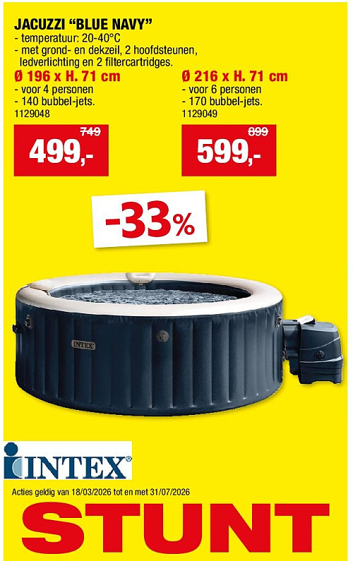 JACUZZI “BLUE NAVY” Ø 196 x H. 71 cm