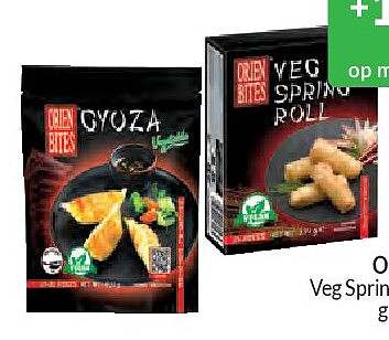 Orien Bites Veg Springrolls 330g, gyoza's groenten of kip 400g