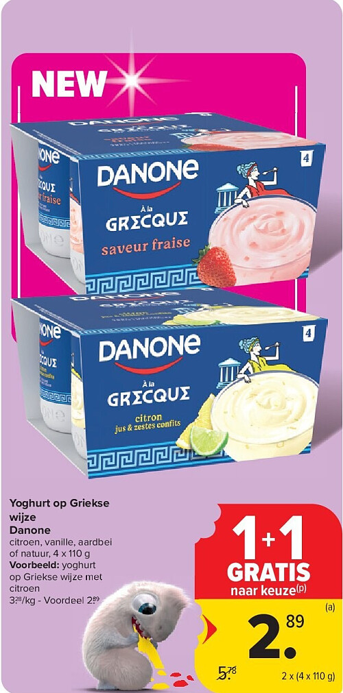 Yoghurt op Griekse wijze Danone