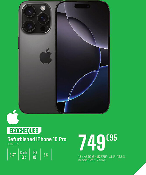 Apple Refurbished iPhone 16 Pro