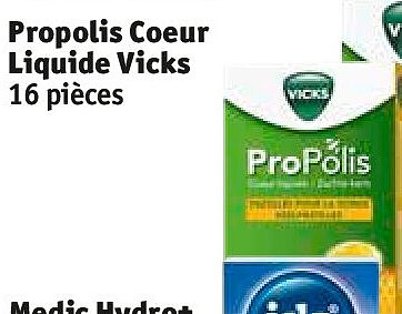 Propolis Coeur Liquide Vicks 16 pièces