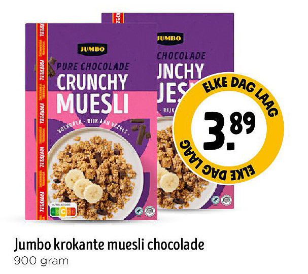 Jumbo krokante muesli chocolade