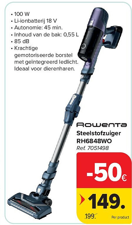 Steelstofzuiger RH6848WO