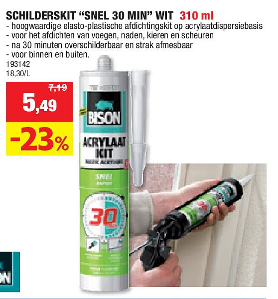 SCHILDERSKIT “SNEL 30 MIN” WIT 310 ml
