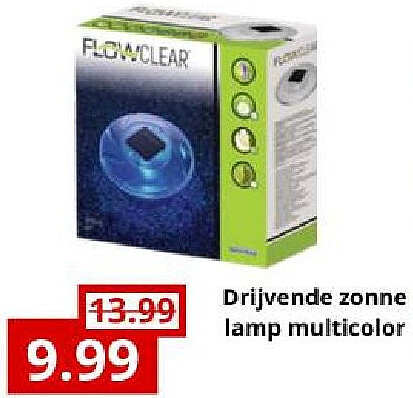 Drijvende zonne lamp multicolor