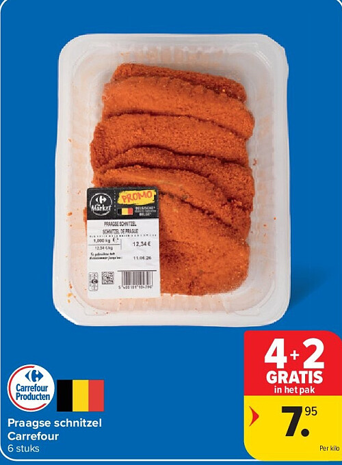 Praagse schnitzel Carrefour