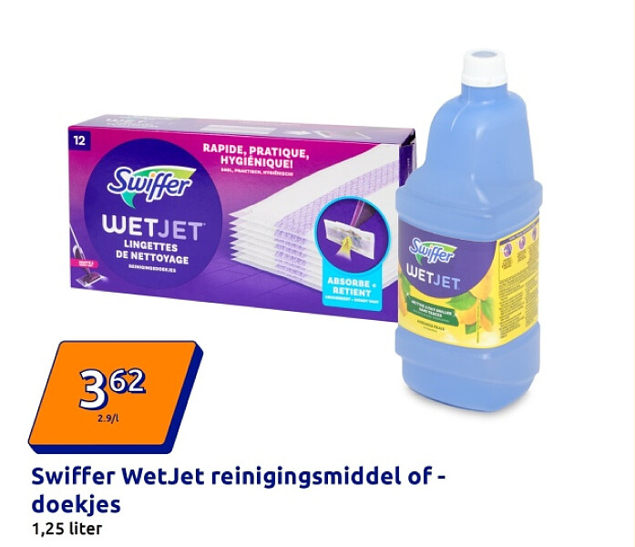 Swiffer WetJet reinigingsmiddel of - doekjes