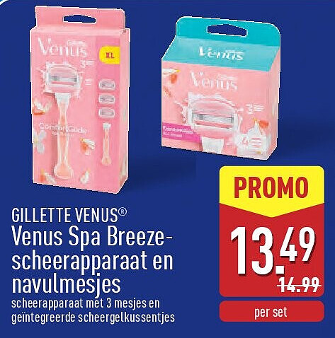 Venus Spa Breezescheerapparaat en navulmesjes