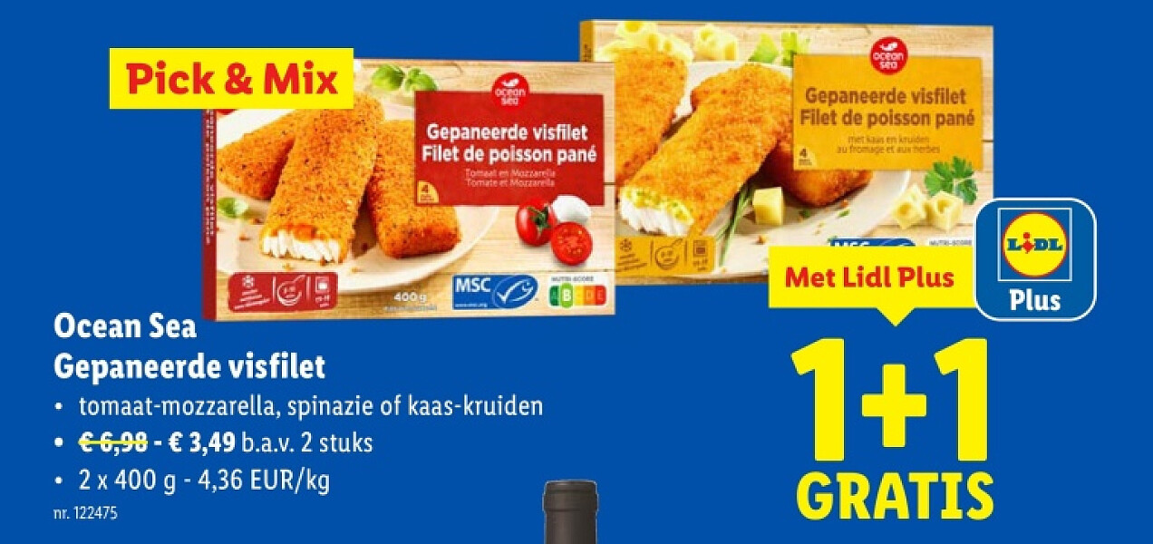 Gepaneerde visfilet