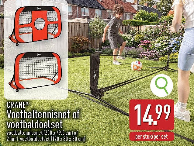 Voetbaltennisnet of voetbaldoelset