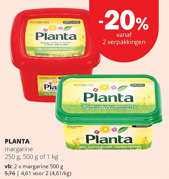 PLANTA margarine 500 g
