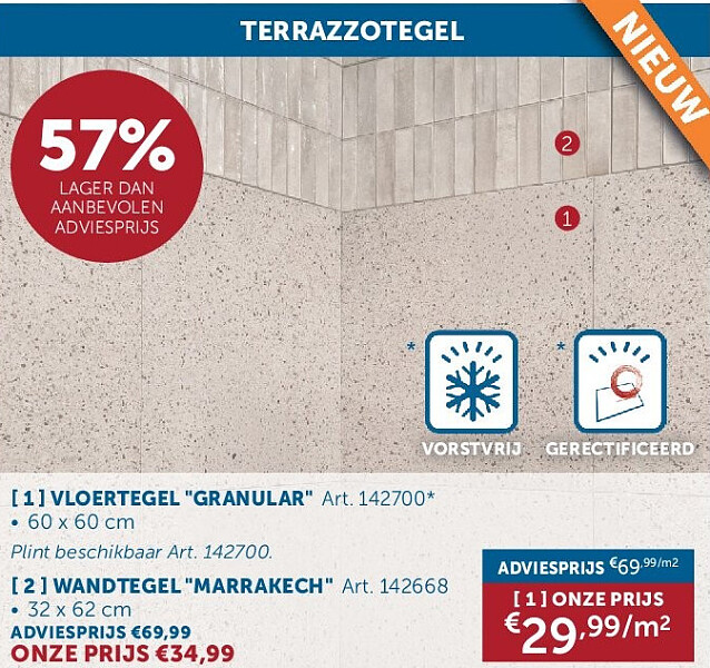 VLOERTEGEL "GRANULAR"