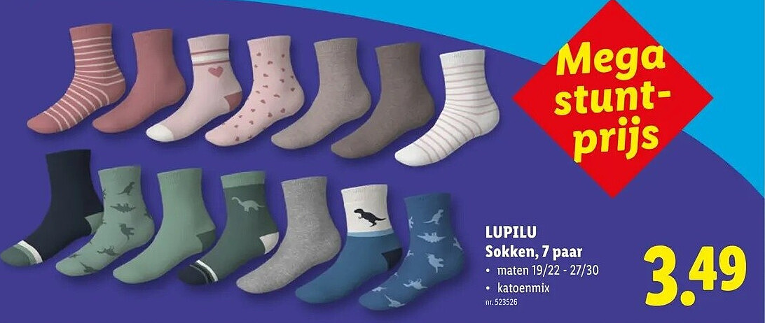 LUPILU Sokken, 7 paar