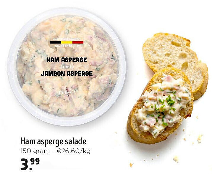 Ham asperge salade