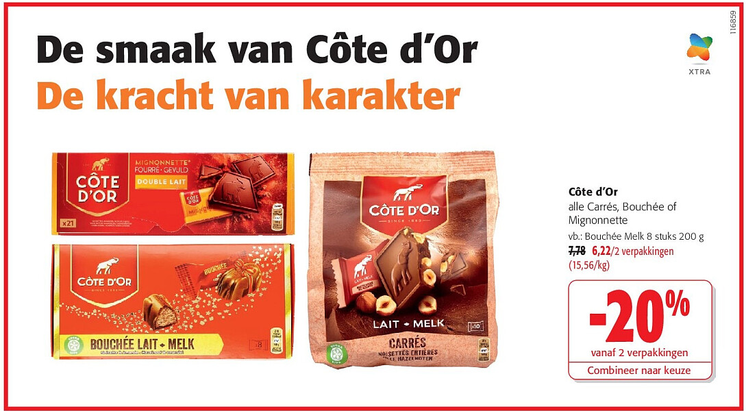 Côte d’Or Bouchée Melk 8 stuks 200 g