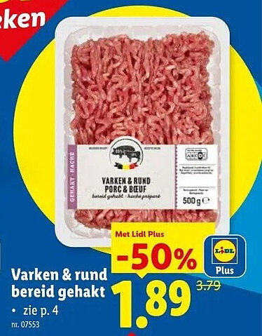Varken & rund bereid gehakt