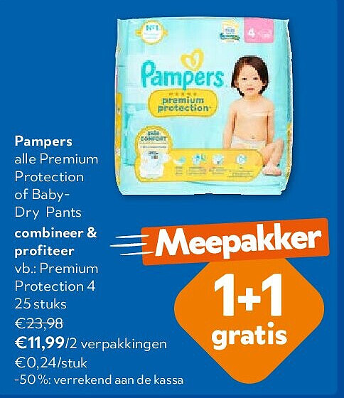 Pampers Premium Protection 4 25 stuks