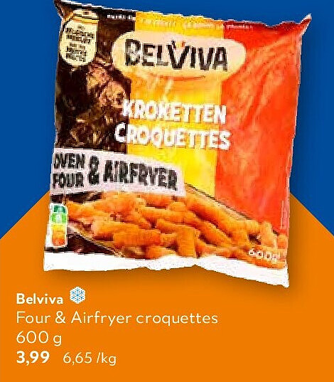 Belviva Four & Airfryer croquettes 600 g