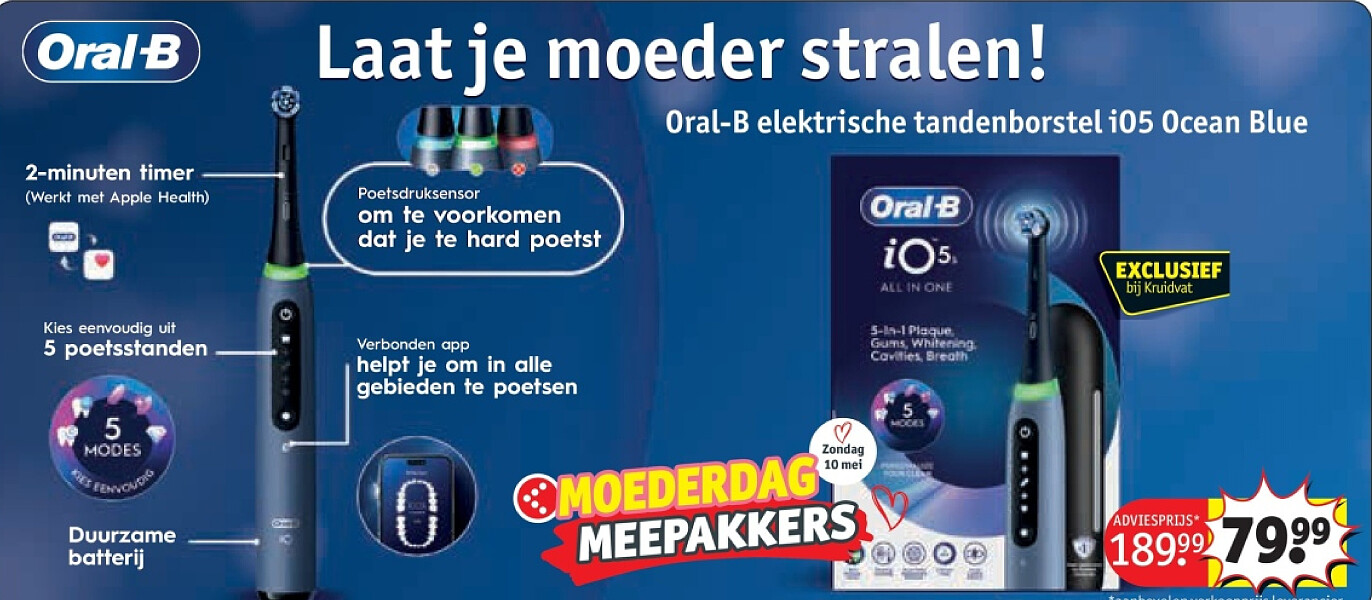 Oral-B elektrische tandenborstel iO5 Ocean Blue