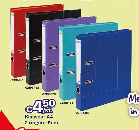 Klasseur A4 2 ringen -5cm
