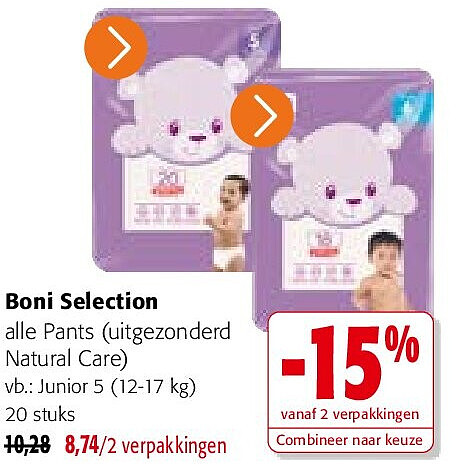 Boni Selection alle Pants (uitgezonderd Natural Care)