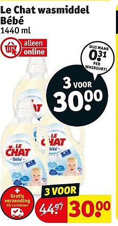 Le Chat wasmiddel Bébé