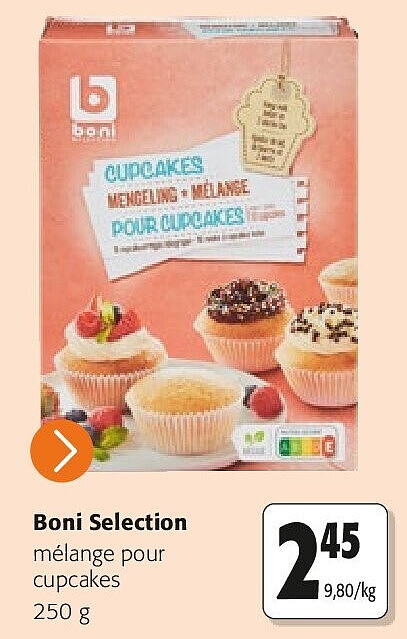 Boni Selection mélange pour cupcakes 250 g