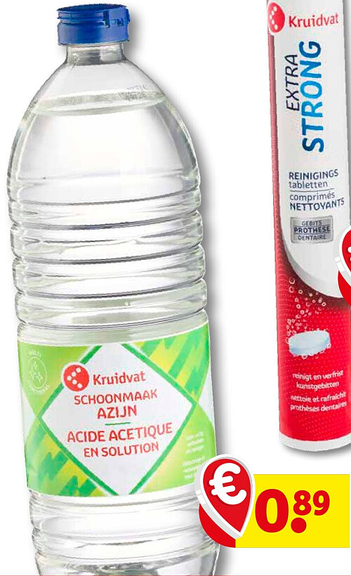 Kruidvat SCHOONMAAK AZIJN ACIDE ACETIQUE EN SOLUTION