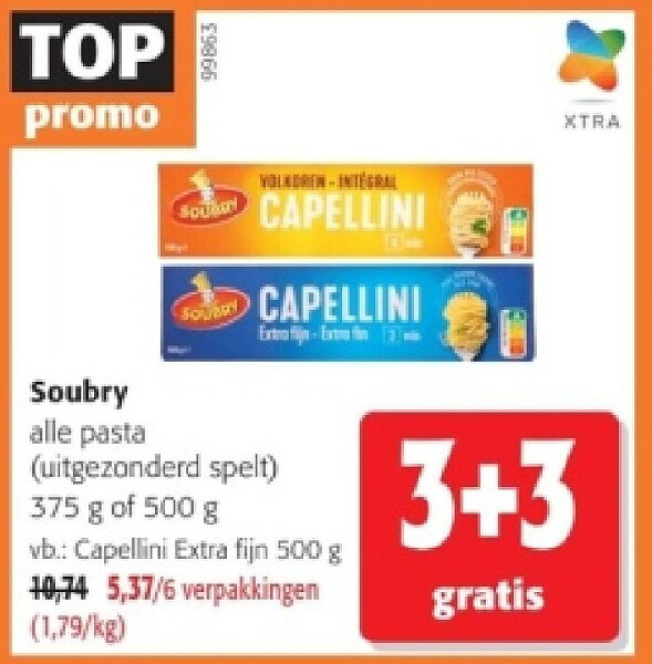 Soubry Capellini Extra fijn 500 g