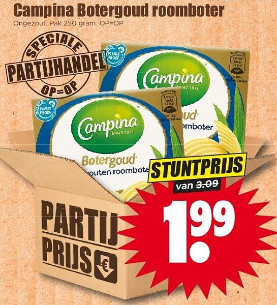 Campina Botergoud roomboter