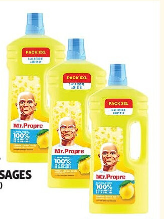 Nettoyant sol multiusages parfum citron, lot de 3